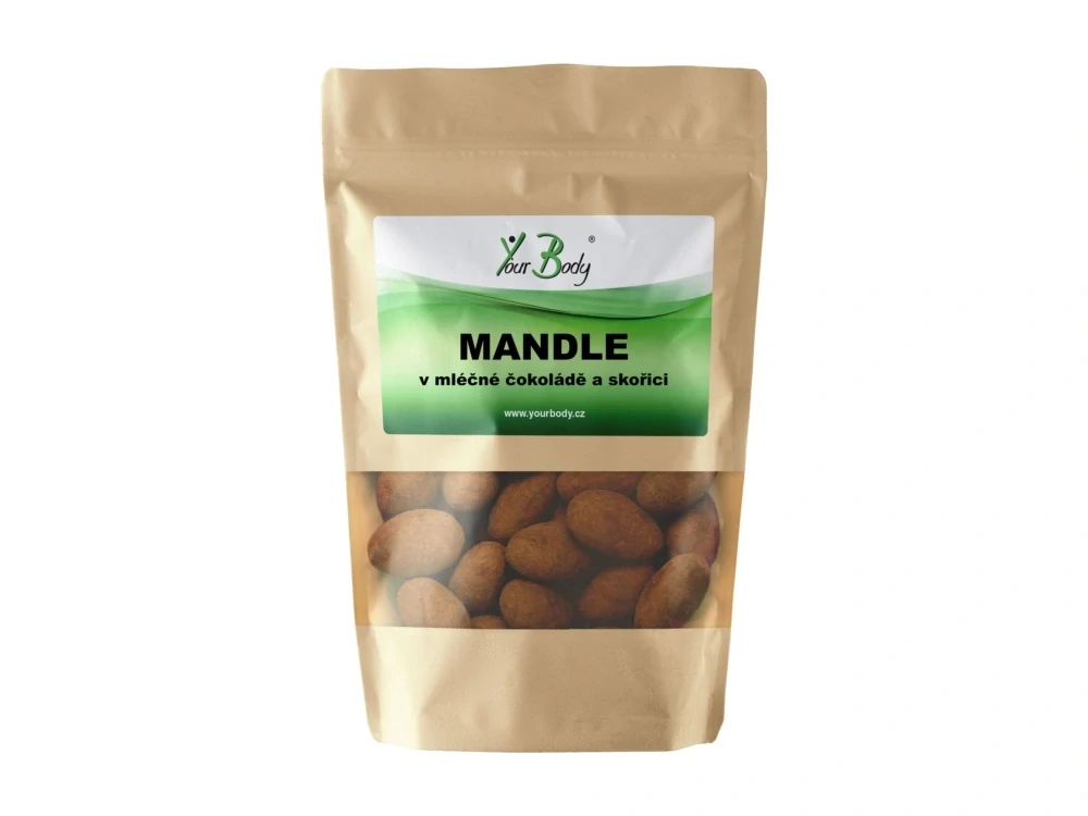 Mandle v mléčné čokoládě se skořicí 100g