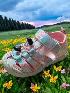 Dětská vycházková obuv Santé  -HN/47 PINK/MINT