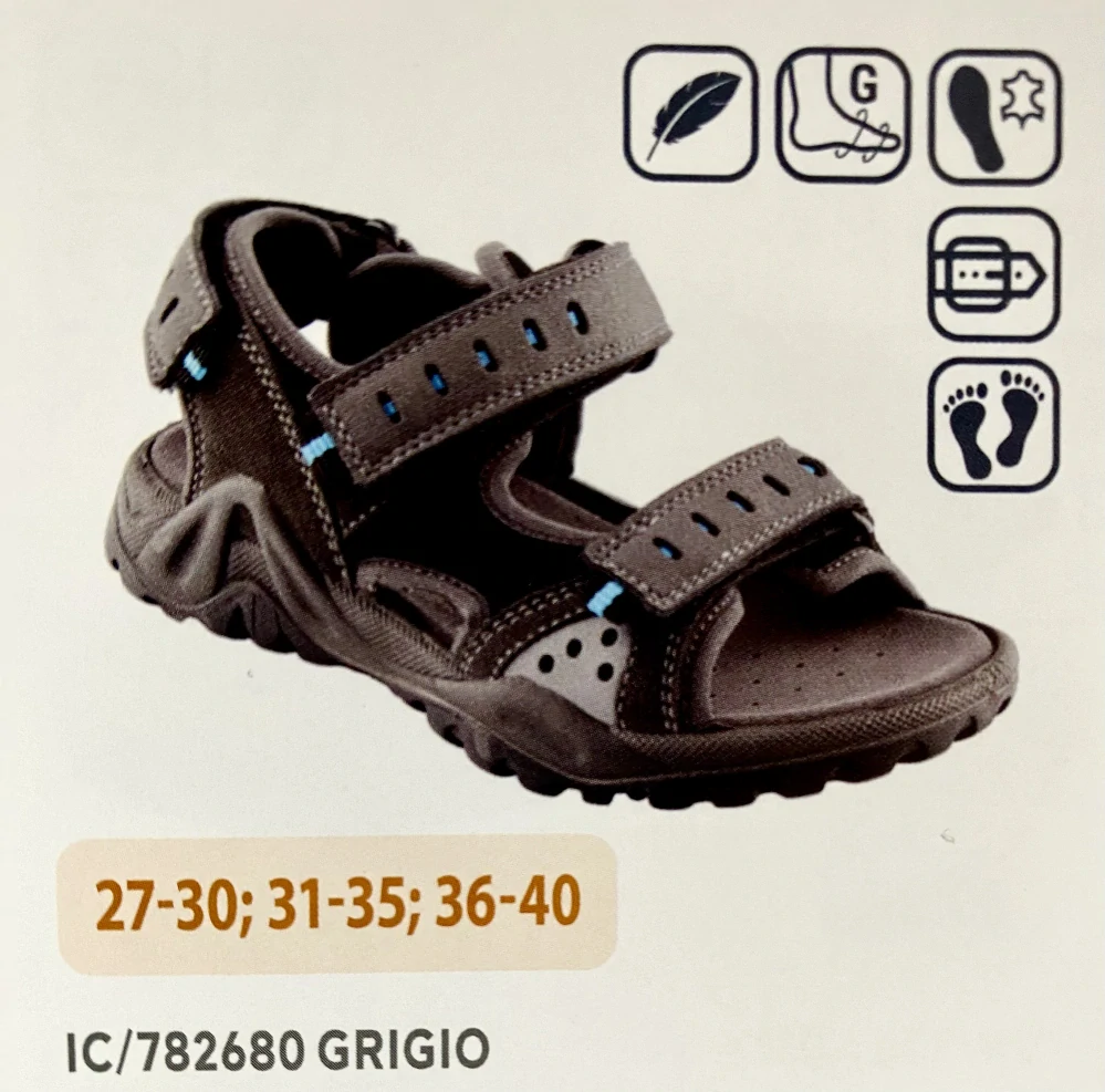 Letní sandálky Santé IC/782680 GRIGIO