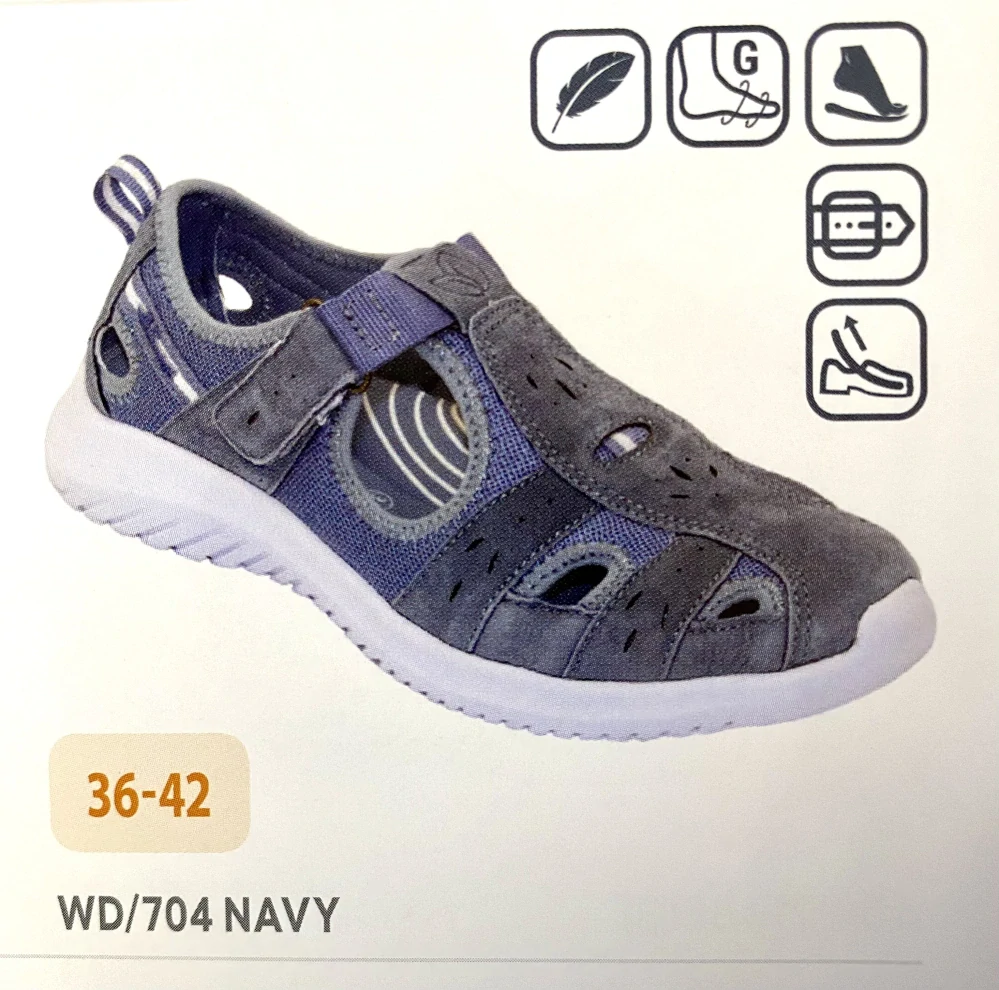 Dámská vycházková zdravotní obuv - SANTÉ WD/704 NAVY
